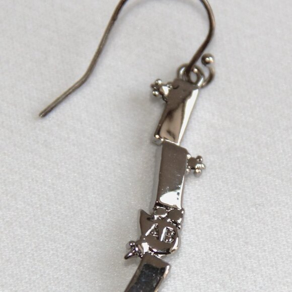 RARE Alexis Bittar Crystals and Lucite Drop Earrings. Alexis Bittar Hand- Carved - Picture 7 of 13